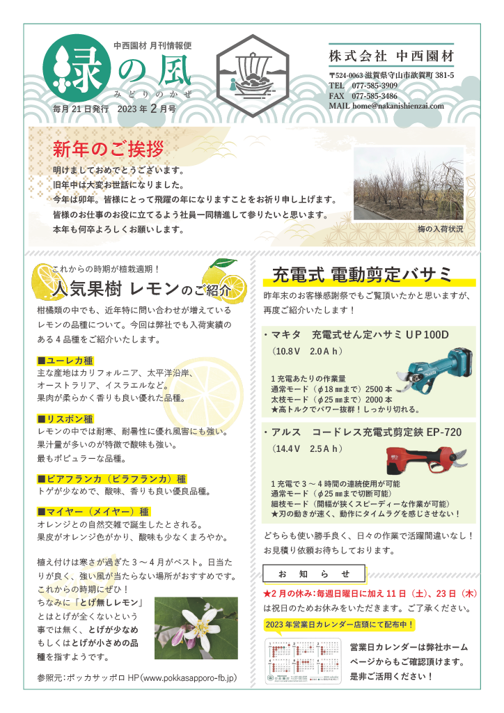 緑の風2月号